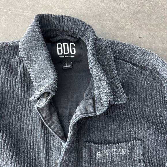 Vintage Y2K Faded Grey BDG Corduroy Button Up Jacket Longsleeve Small - Picture 3 of 5